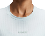 Playera manga corta Bandit Cropped Run Micromesh™ Mujer