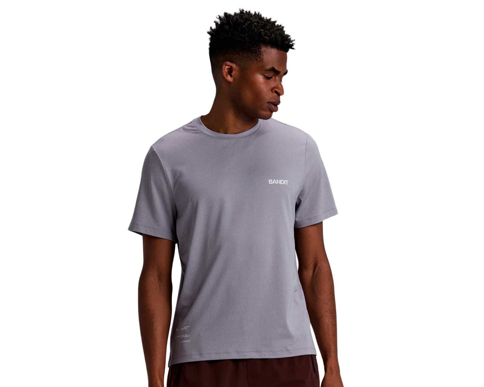 Bandit Short Sleeve Performance Tee MicroMesh Violet Fog - Men