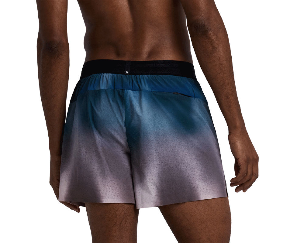 Bandit Vento Next Gen 5" Run Short Tranquil Blue Wave Print - Hombre