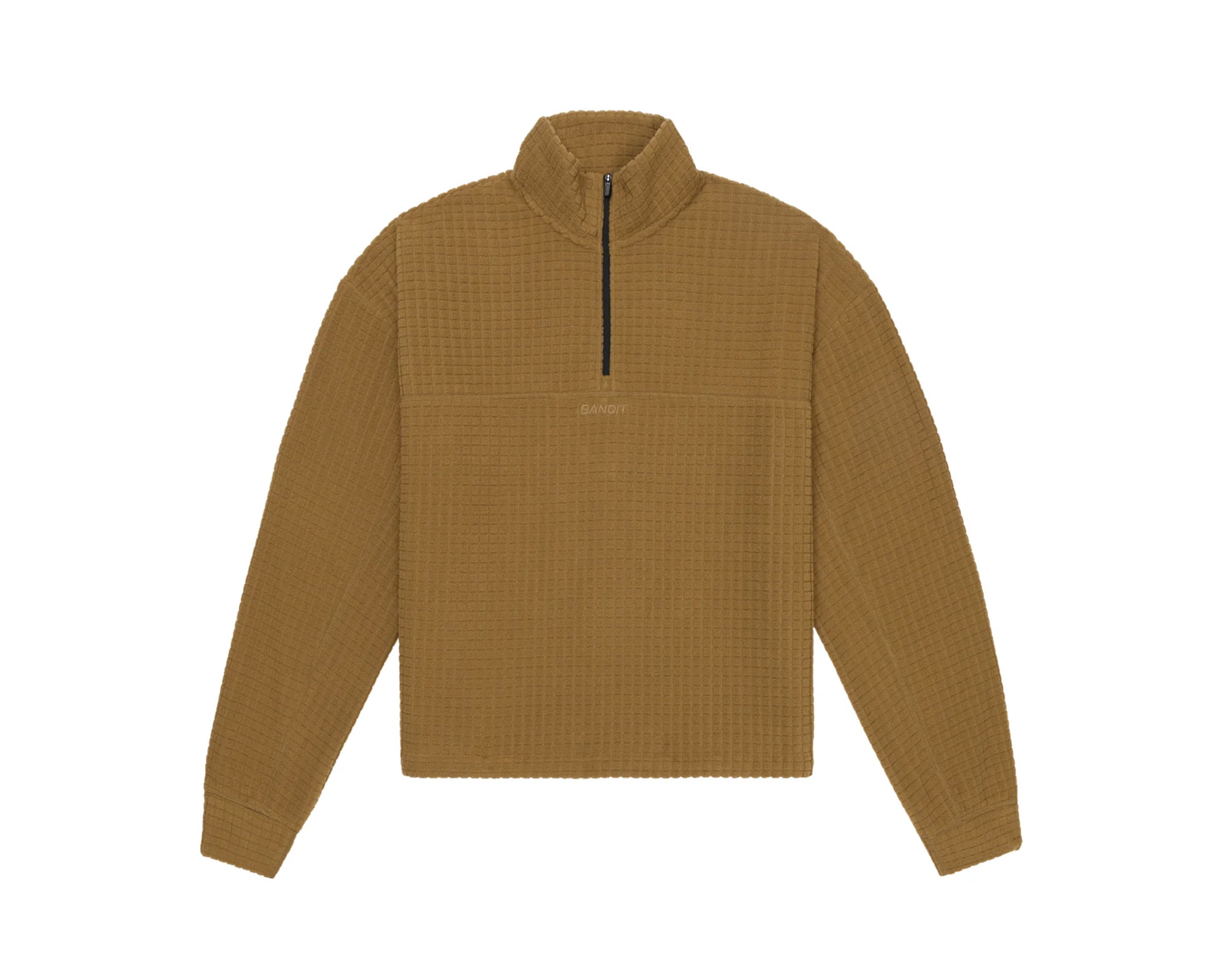 Bandit Women's MacroSoft Grid Quarter Zip Antique Brass - Women