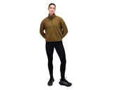 Bandit Women's MacroSoft Grid Quarter Zip Antique Brass - Mujer