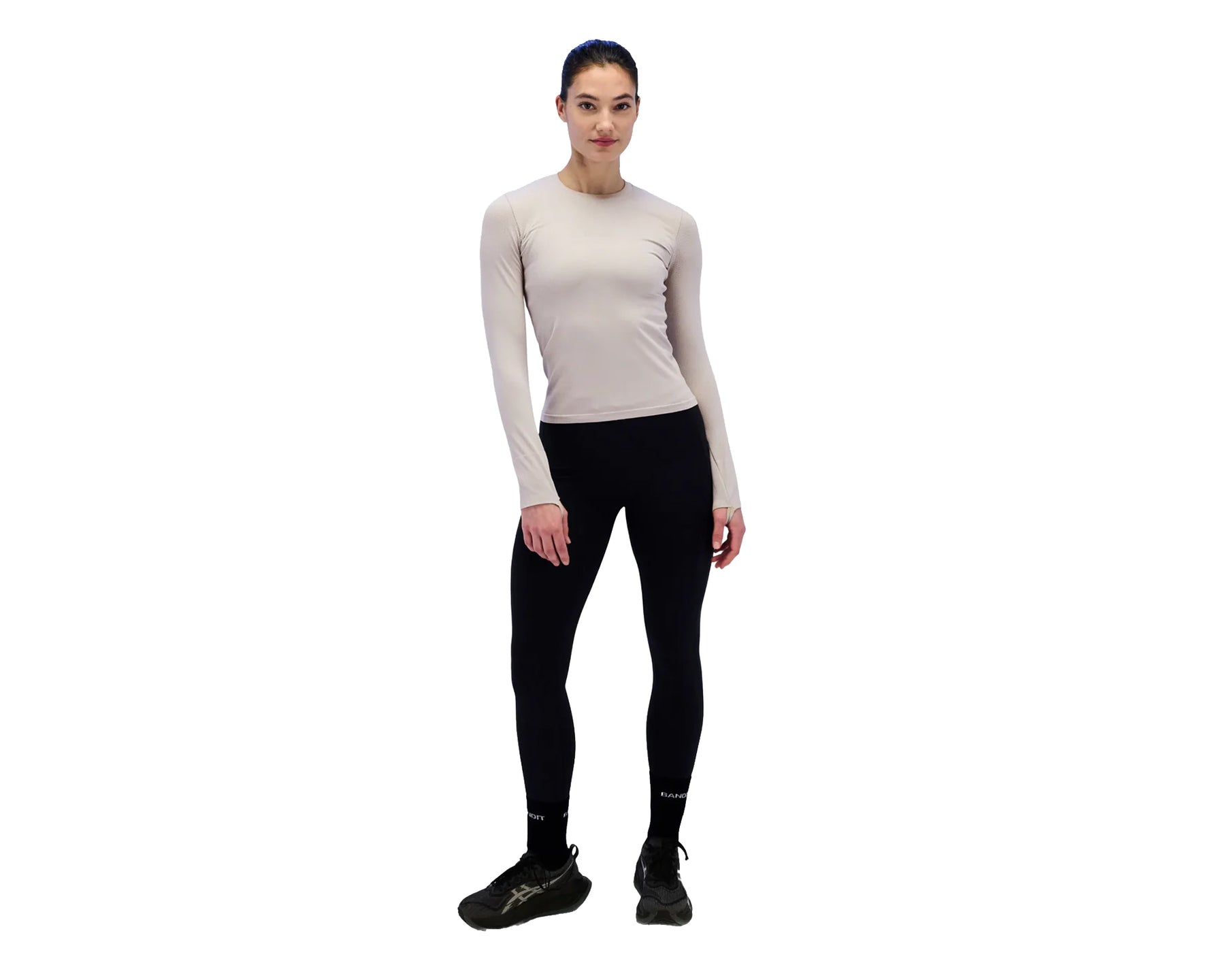 Bandit Mercury Seamless Long Sleeve Ash - Mujer