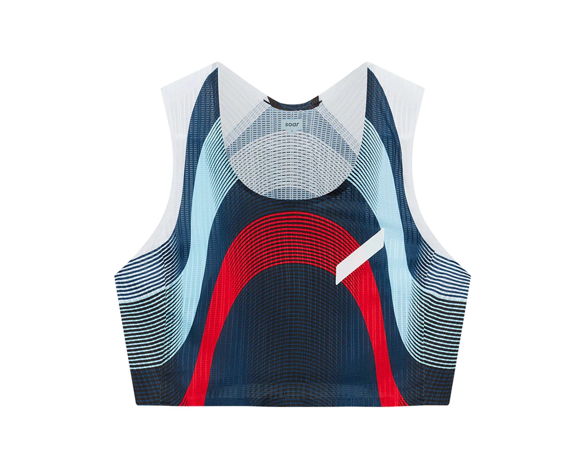 SOAR Crop Vest '26 - Mujer Navy/Red/White