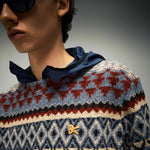 Jacquard Knit Crew Neck · Hombre