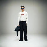 California Cotton Long Sleeve Tee CFIP Flowers Vintage White · Unisex