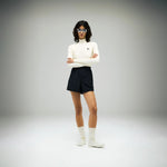 Paneled Long Sleeve Tee, Mushroom · Mujer