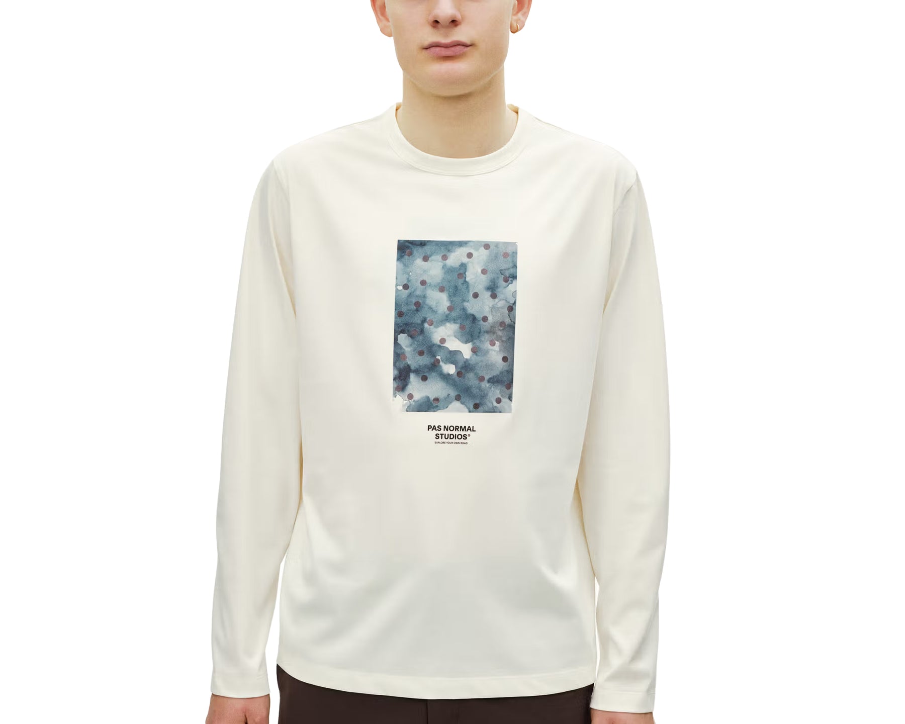PAS NORMAL STUDIOS Off-Race Cotton Tech Graphic Long Sleeve T-Shirt Off White - Men