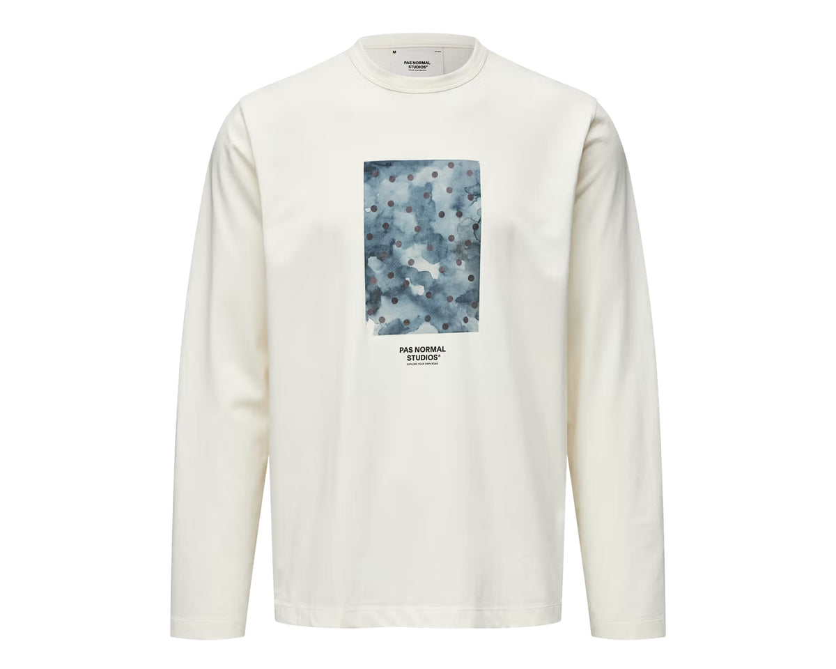 PAS NORMAL STUDIOS Off-Race Cotton Tech Graphic Long Sleeve T-Shirt Off White - Hombre