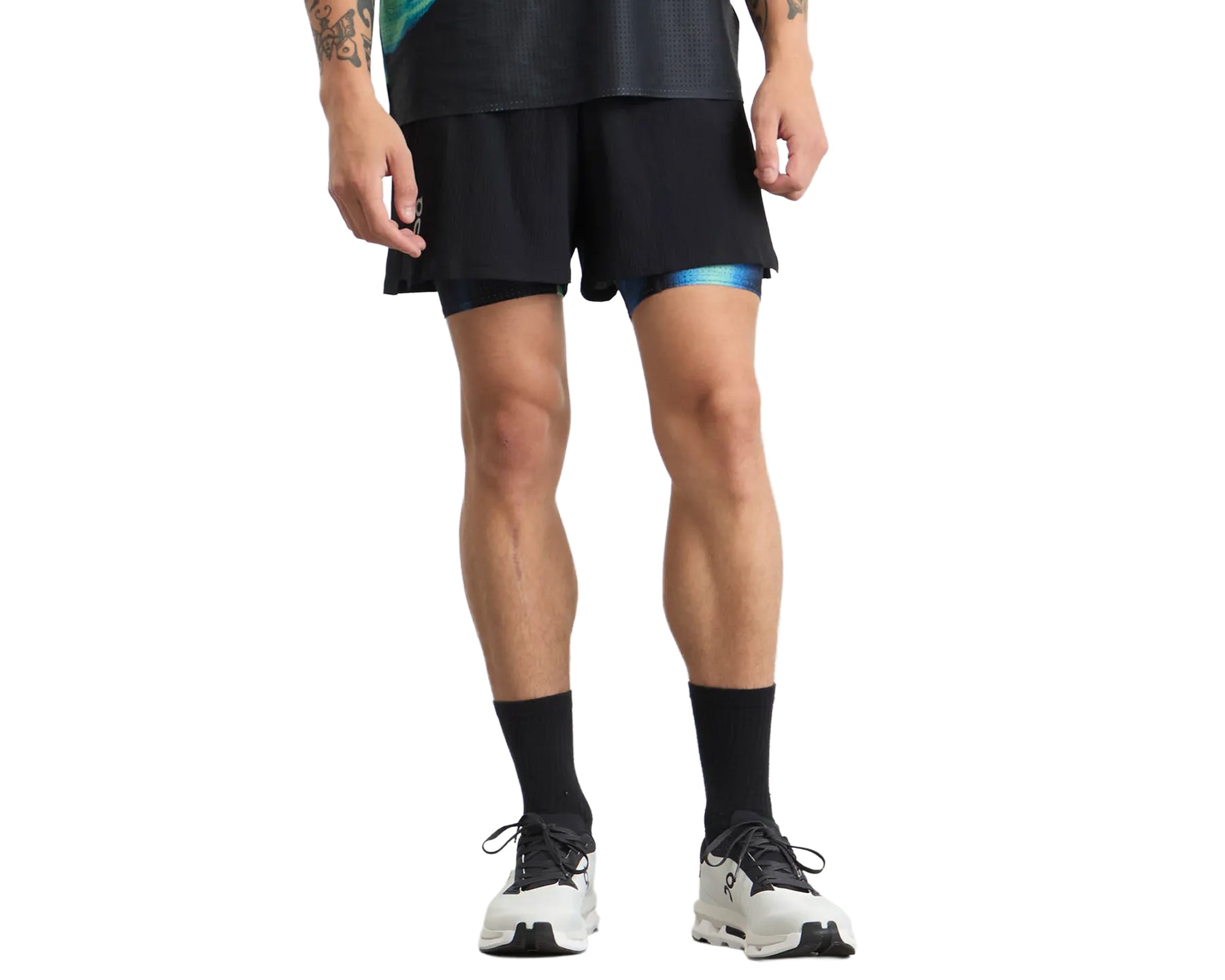On Pace Shorts Black Horizon Men