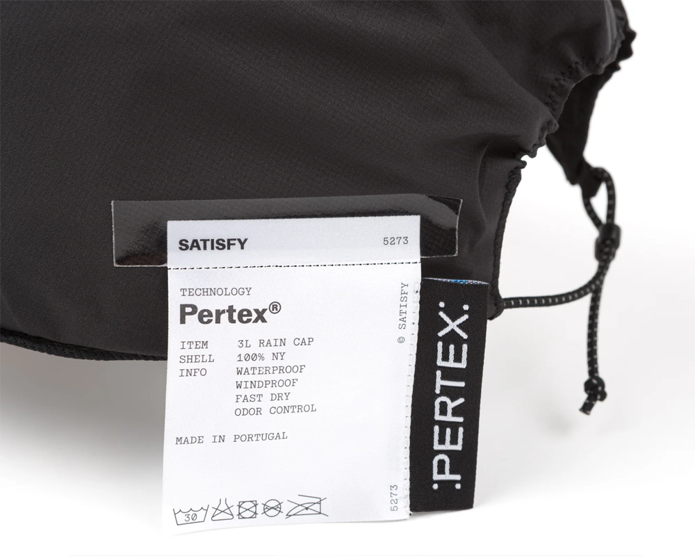 Gorra deportiva Satisfy Pertex® 3L Rain Black Unisex