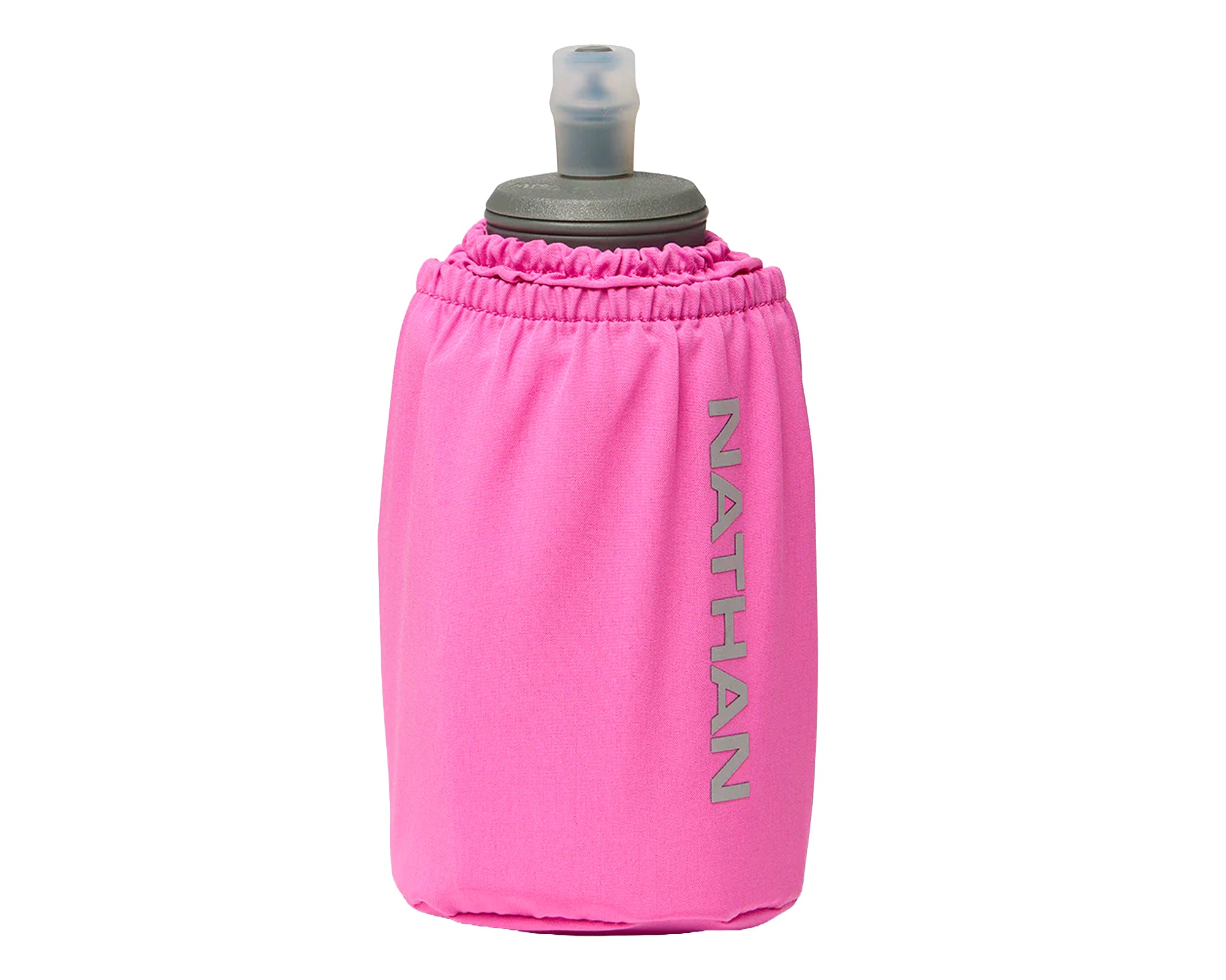 NATHAN Pinnacle Soft Flask Handheld 18oz FUCHSIA SILVER