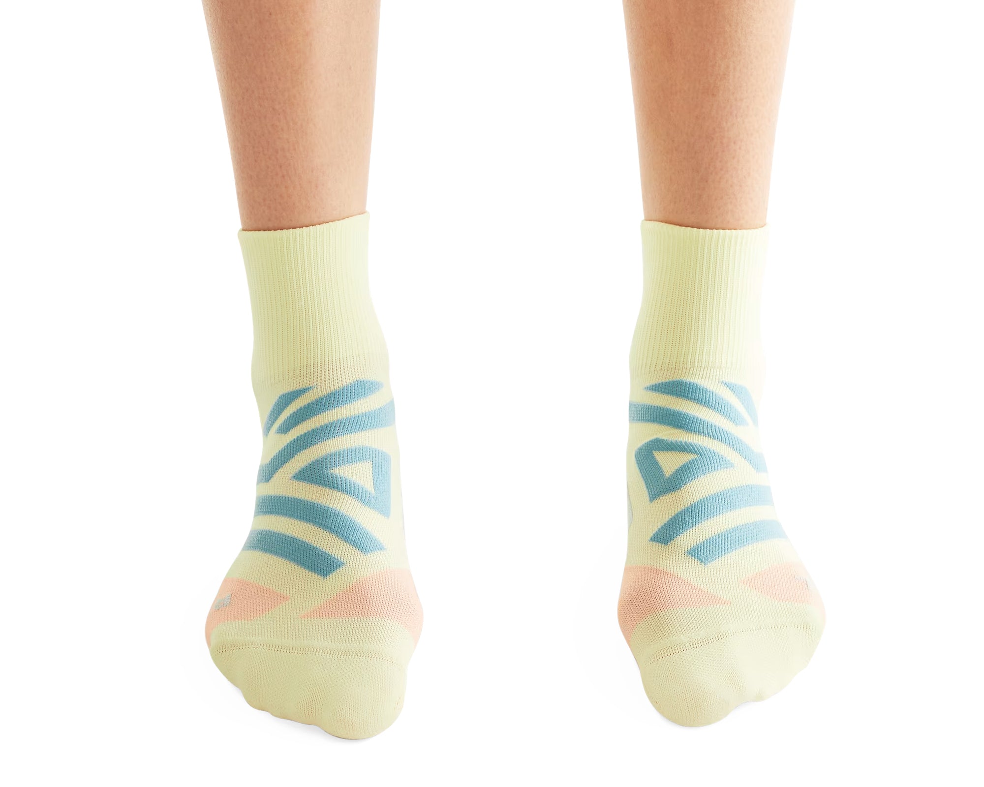 ON Performance Mid Sock Mujer Hay/Rose
