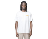 Hermanos Koumori Post Running High Flames Regular T-Shirt Blanca