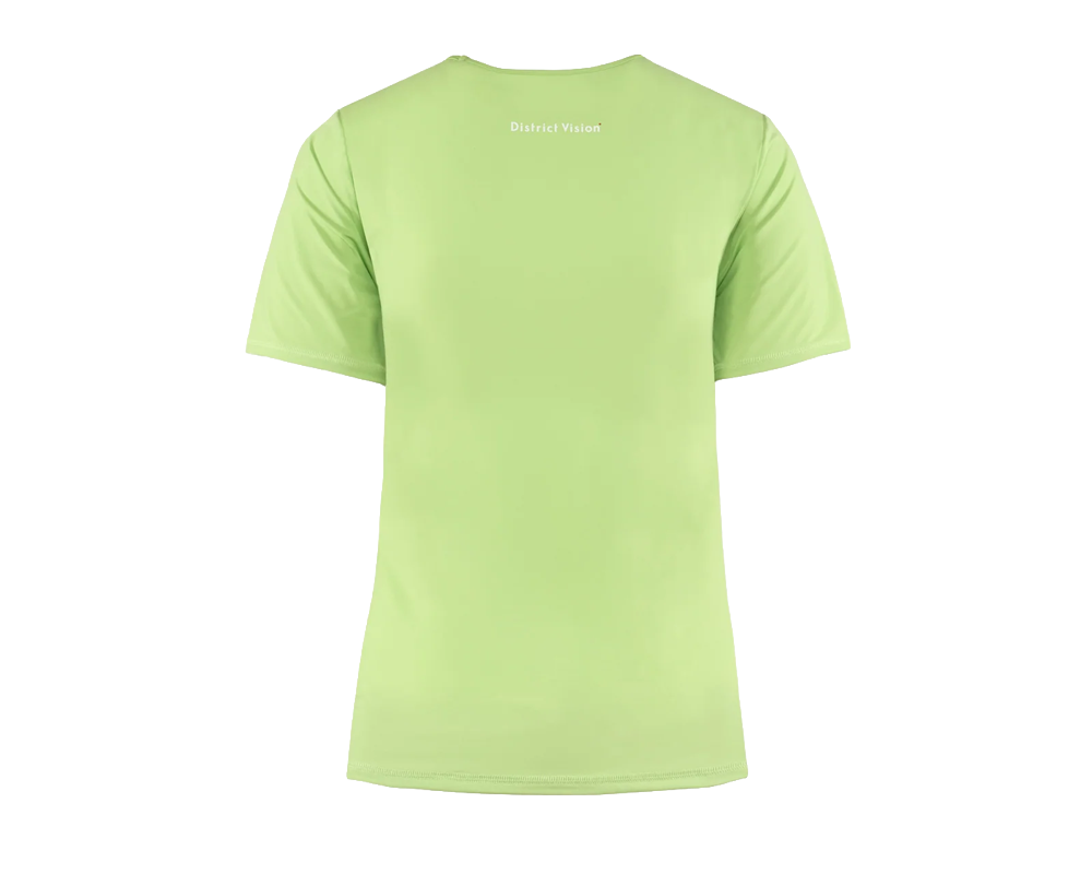 Playera District Vision Paneled Short Sleeve Melon para mujer