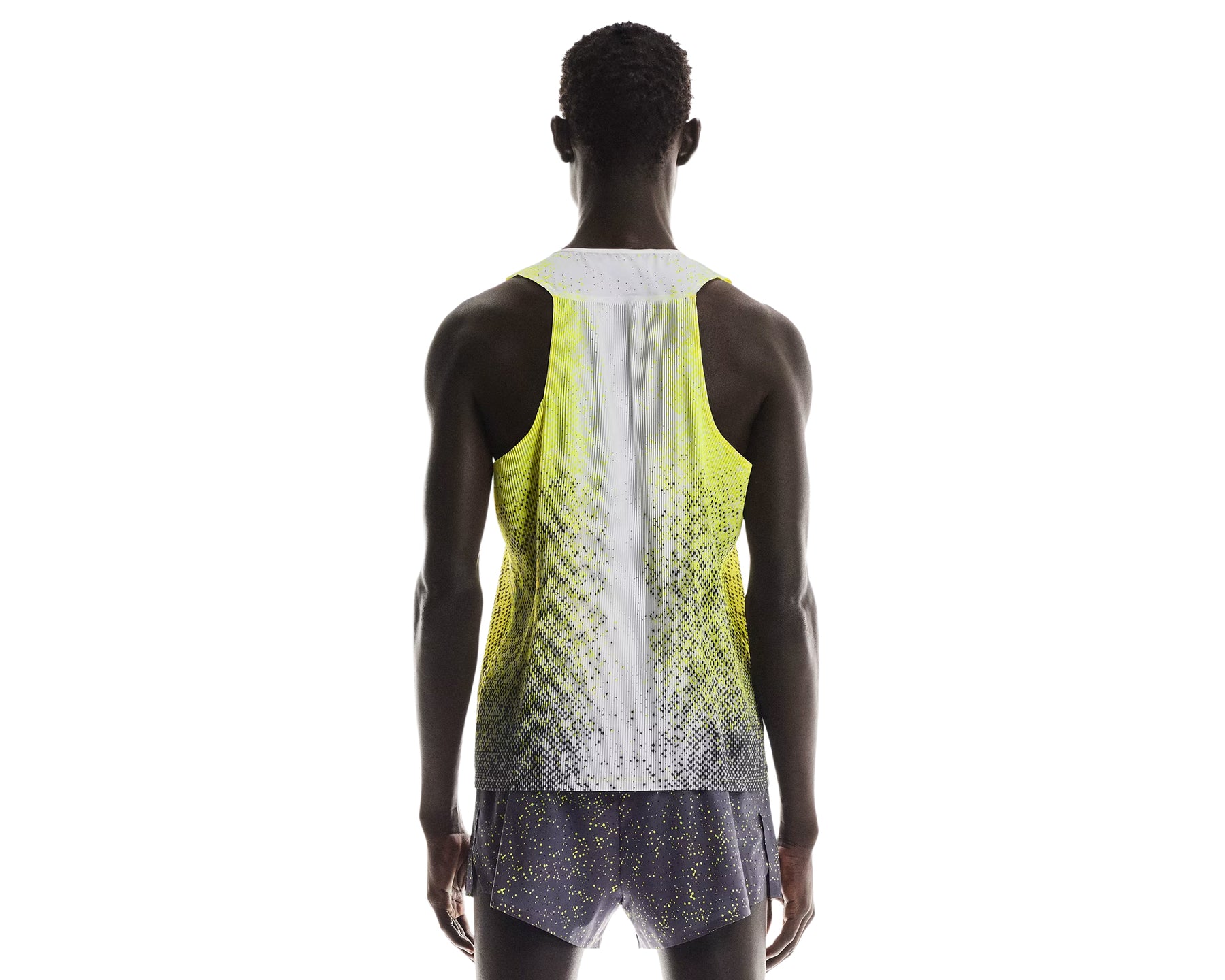 ON Race Singlet Lime Hombre