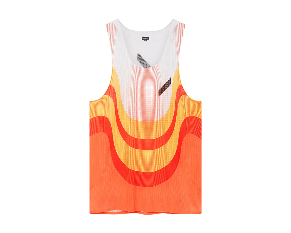 Playera deportiva Soar Race Vest 2.0 unisex — Orange