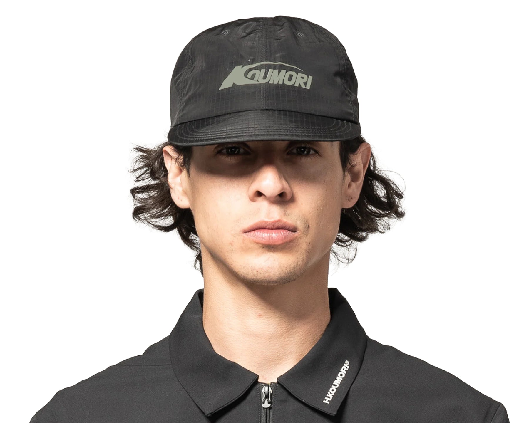 Hermanos Koumori Ripstop Flat Cap Black - Unisex