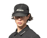 Hermanos Koumori Ripstop Flat Cap Black - Unisex