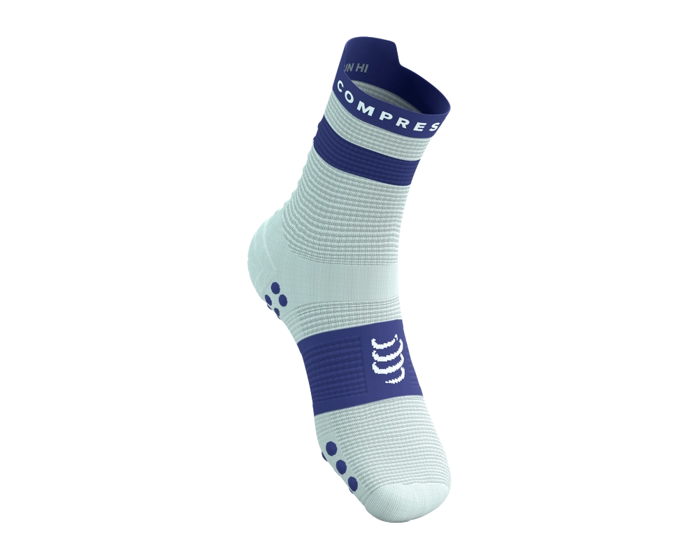 Calcetines Compressports Pro Racing Socks V-4 High Star Orient Blue Unisex