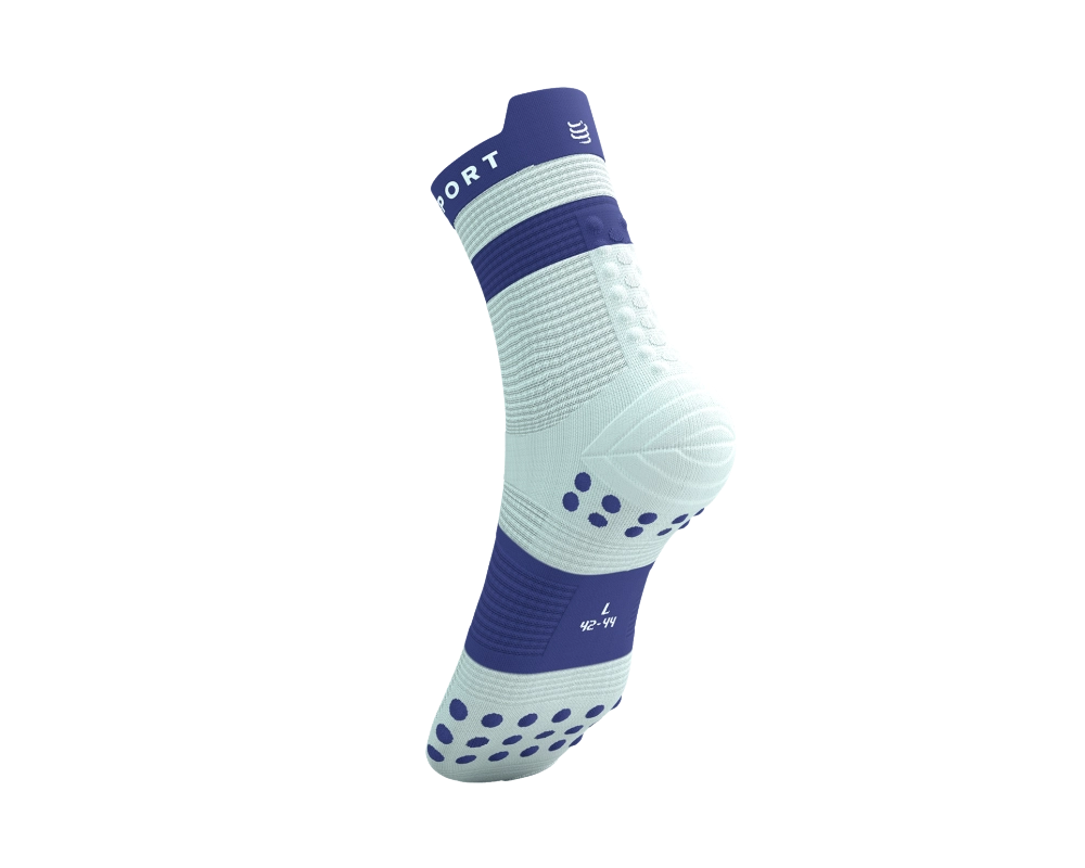 Calcetines Compressports Pro Racing Socks V-4 High Star Orient Blue Unisex