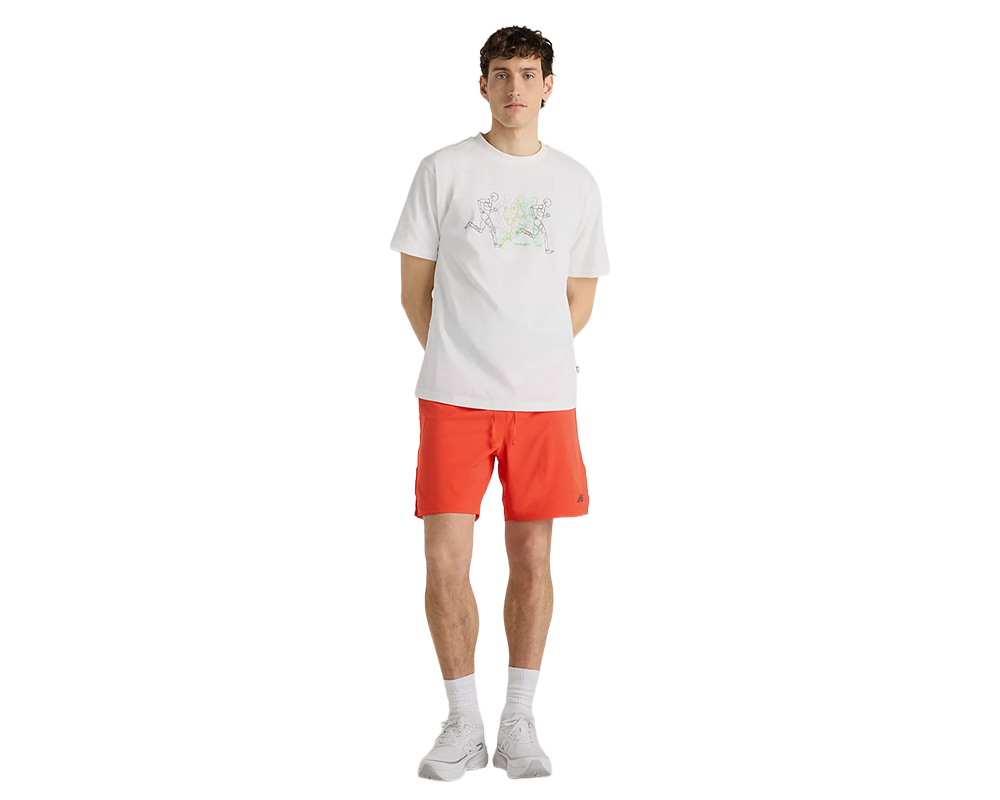 Playera de algodón New Balance Repeat Performance Runner para hombre
