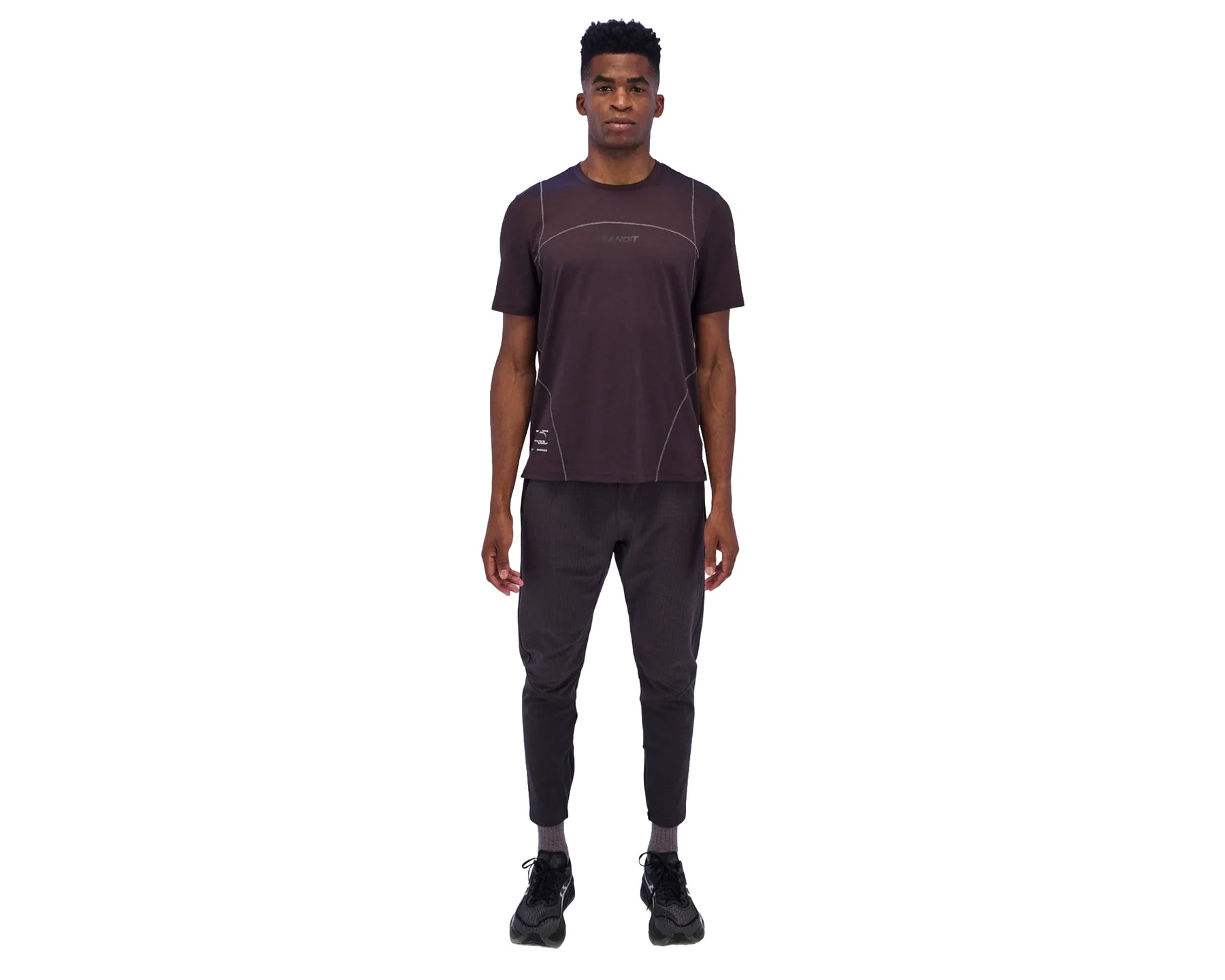 Bandit Micromesh™ Reflecto Stitch Run Tee Shadow - Hombre