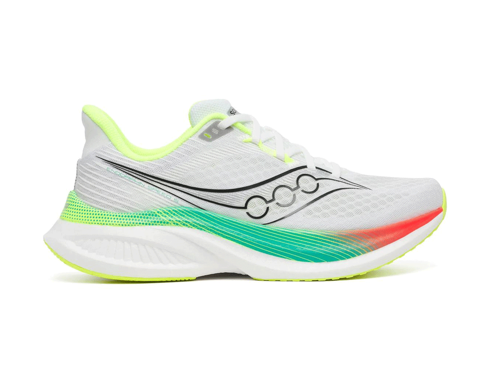 Tenis de competencia Saucony Endorphin Speed 5 Mujer White/Multi