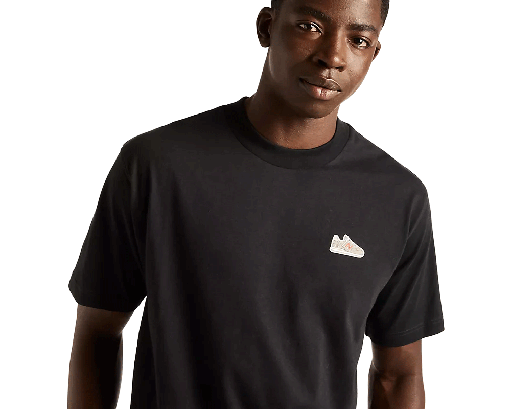 Playera de algodón New Balance Sticker Bundle Pack Hombre