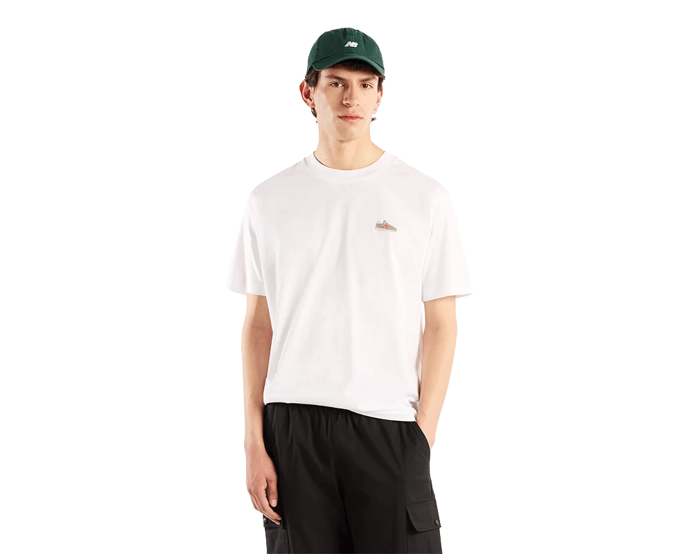 Playera de algodón New Balance Sticker Bundle Pack Hombre