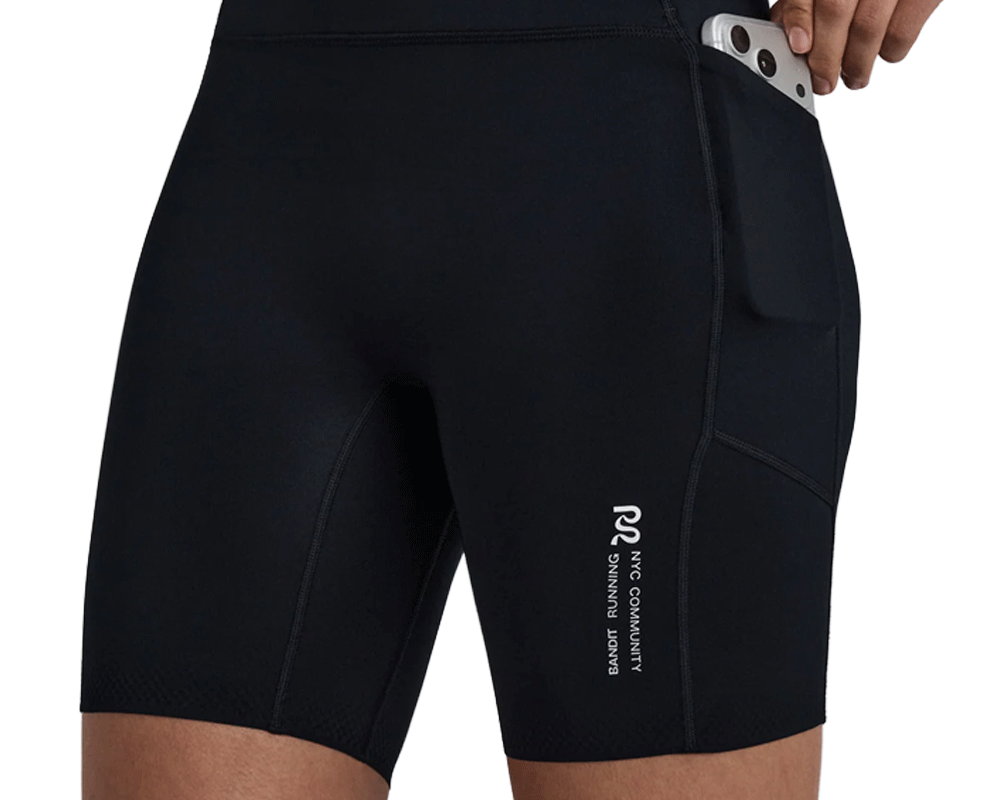 Bandit Stamina™ High Waist 7" Women's Compression Shorts Black - Mujer