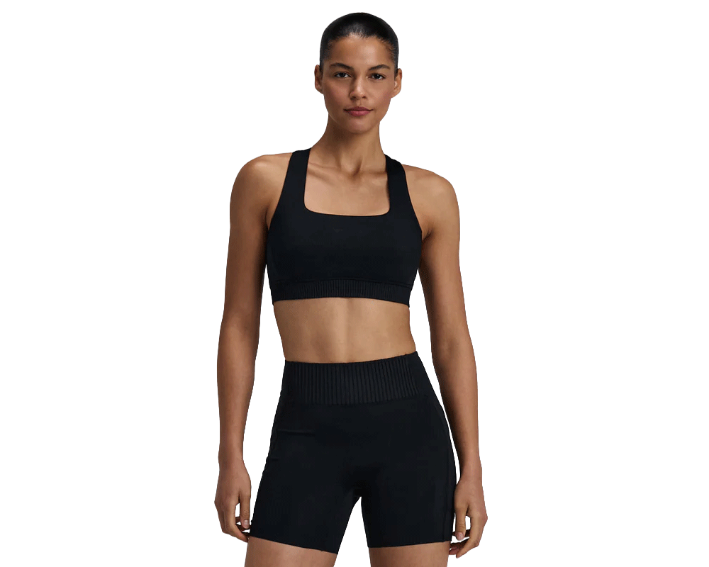 Bandit Stamina-V Square Neck Run Bra Black - Mujer