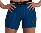 Bandit Striped Cadence 5" Compression Shorts Ink Blue / Aegean