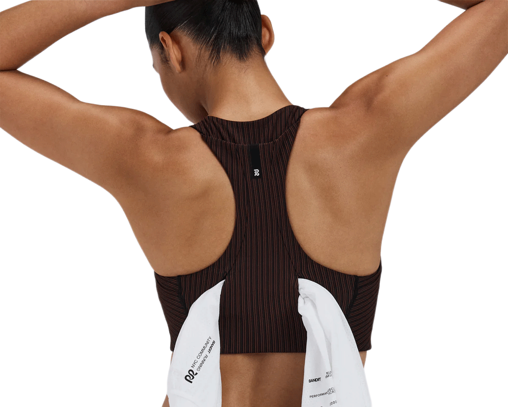 Bandit Striped Cadence Longline Bra Cacao / Black - Mujer