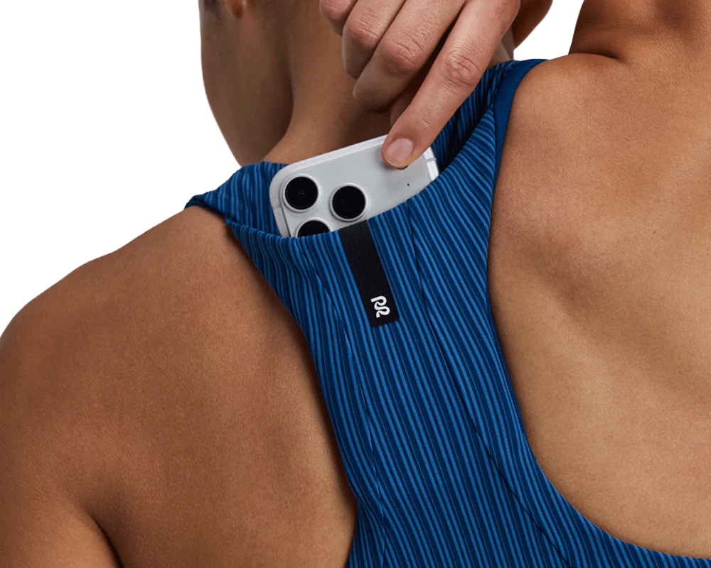 Bandit Striped Cadence Longline Bra Ink Blue / Aegean - Mujer