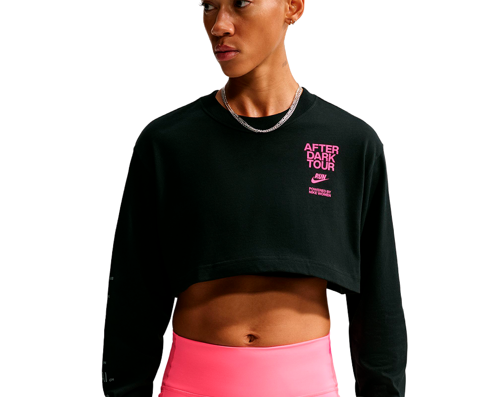 Playera Nike After Dark Tour Manga Larga Mujer