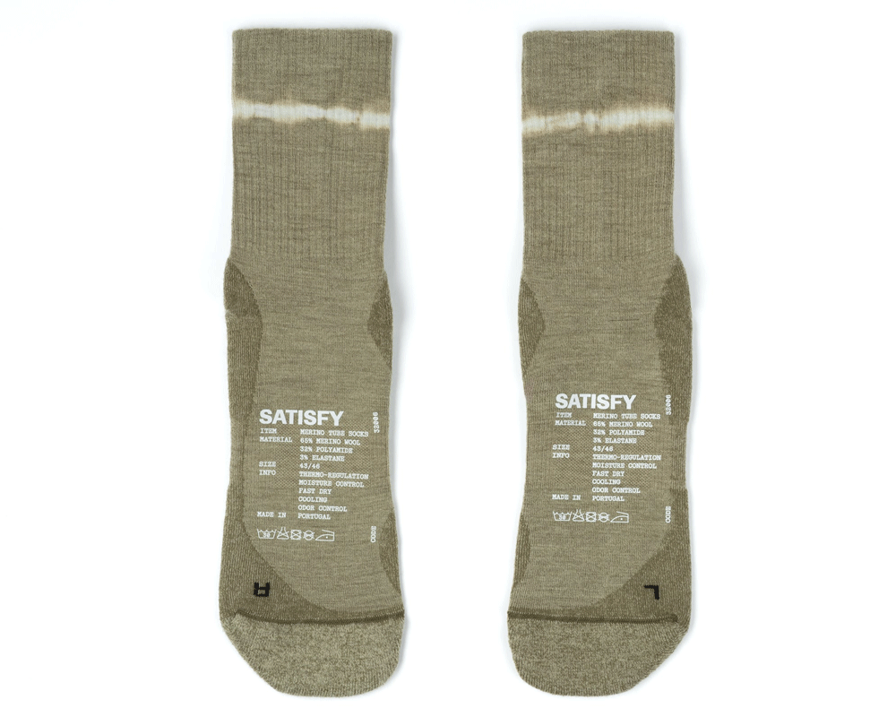 Calcetas deportivas Satisfy Merino Nylon Tube Unisex