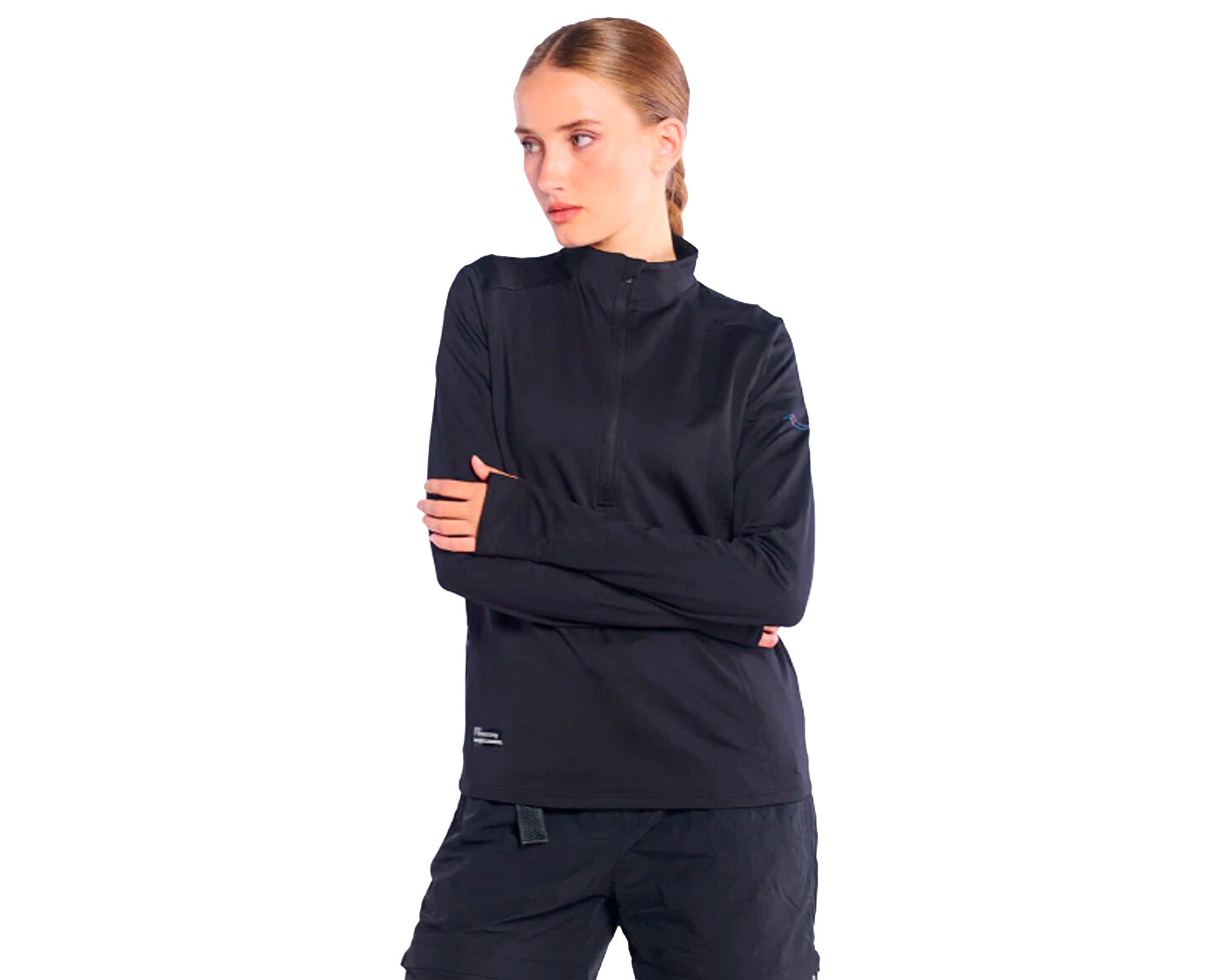 SAUCONY Triumph Brushed 1/2 ZIP - Mujer Black
