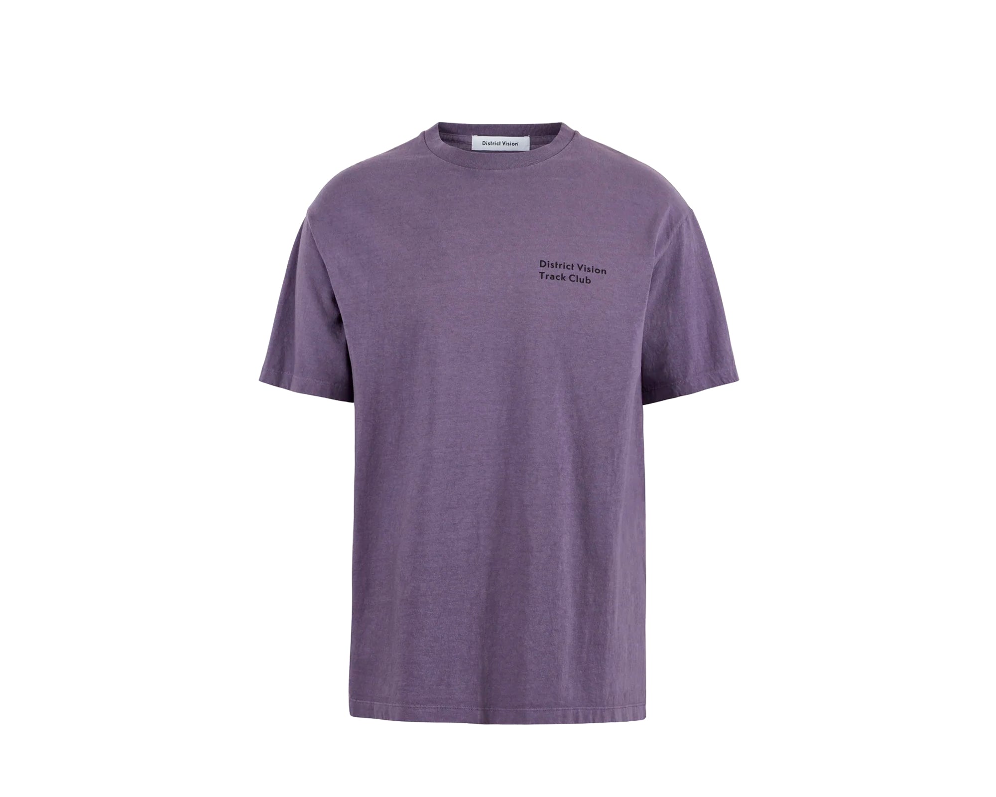 District Vision - California Cotton Tee Track Club Vintage Plum