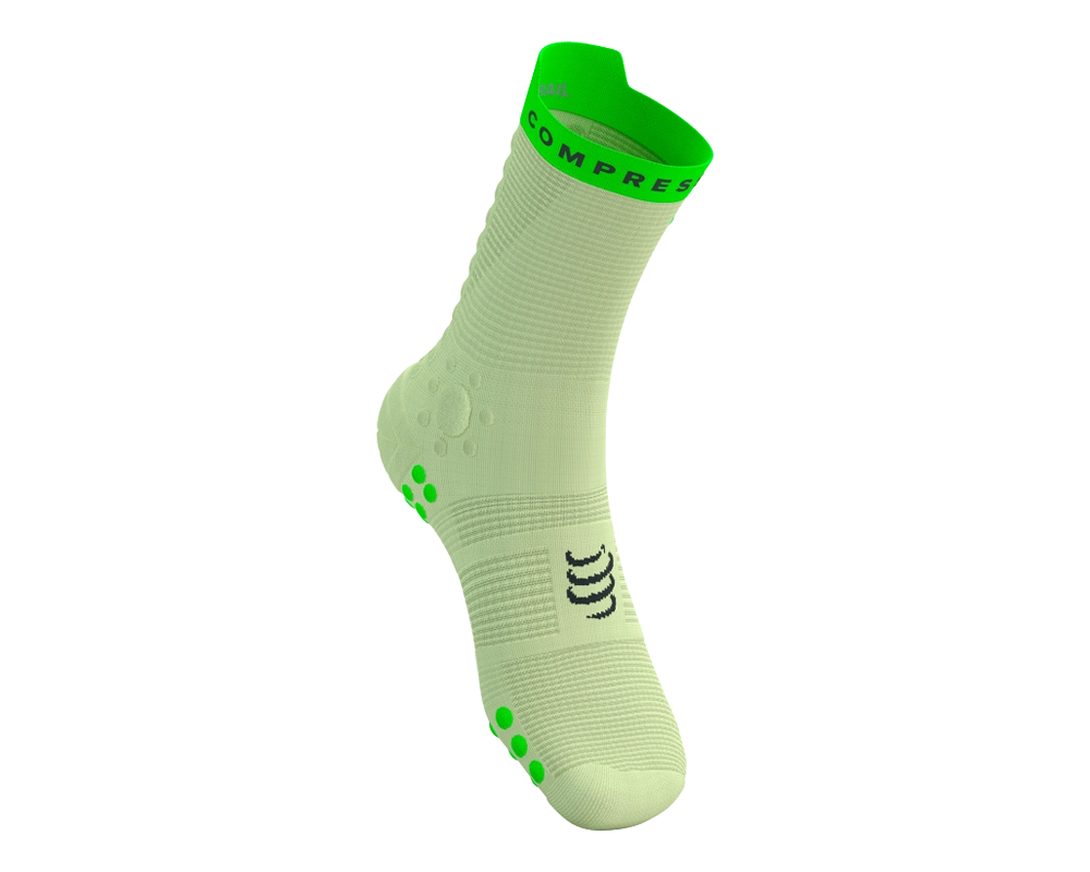 Calcetines Compressports  Pro Racing Socks Neon Green V4.0 Trail