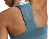 Bandit Stamina-V Square Neck Run Bra Tranquil Blue - Mujer
