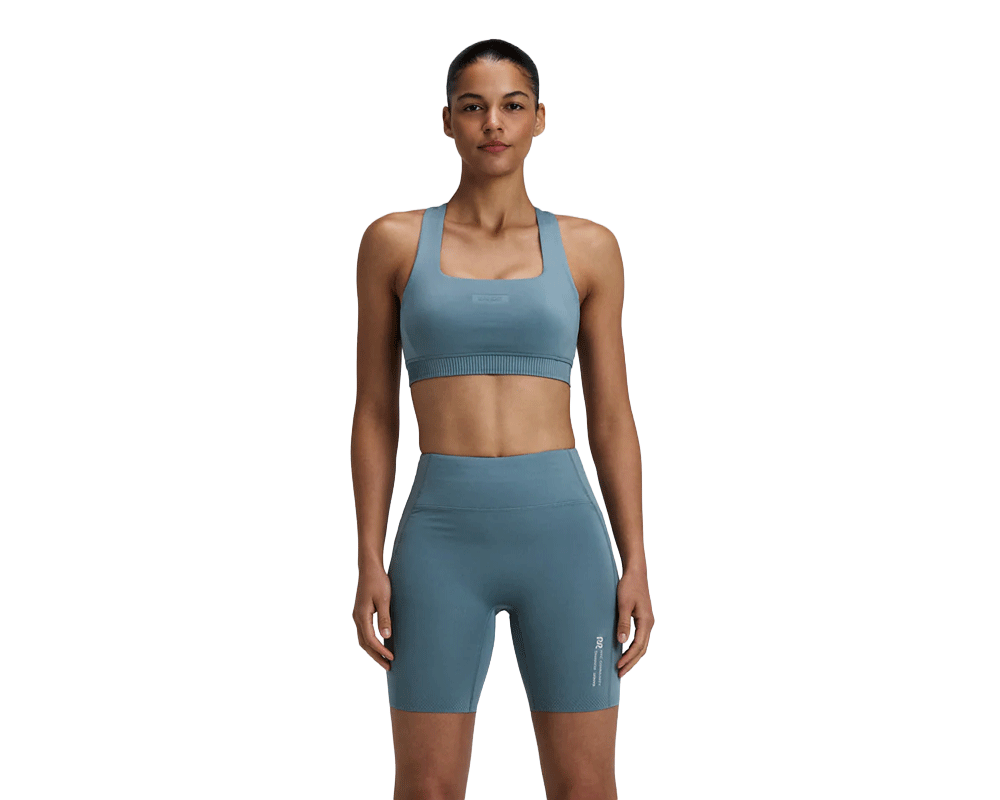 Bandit Stamina-V Square Neck Run Bra Tranquil Blue - Mujer