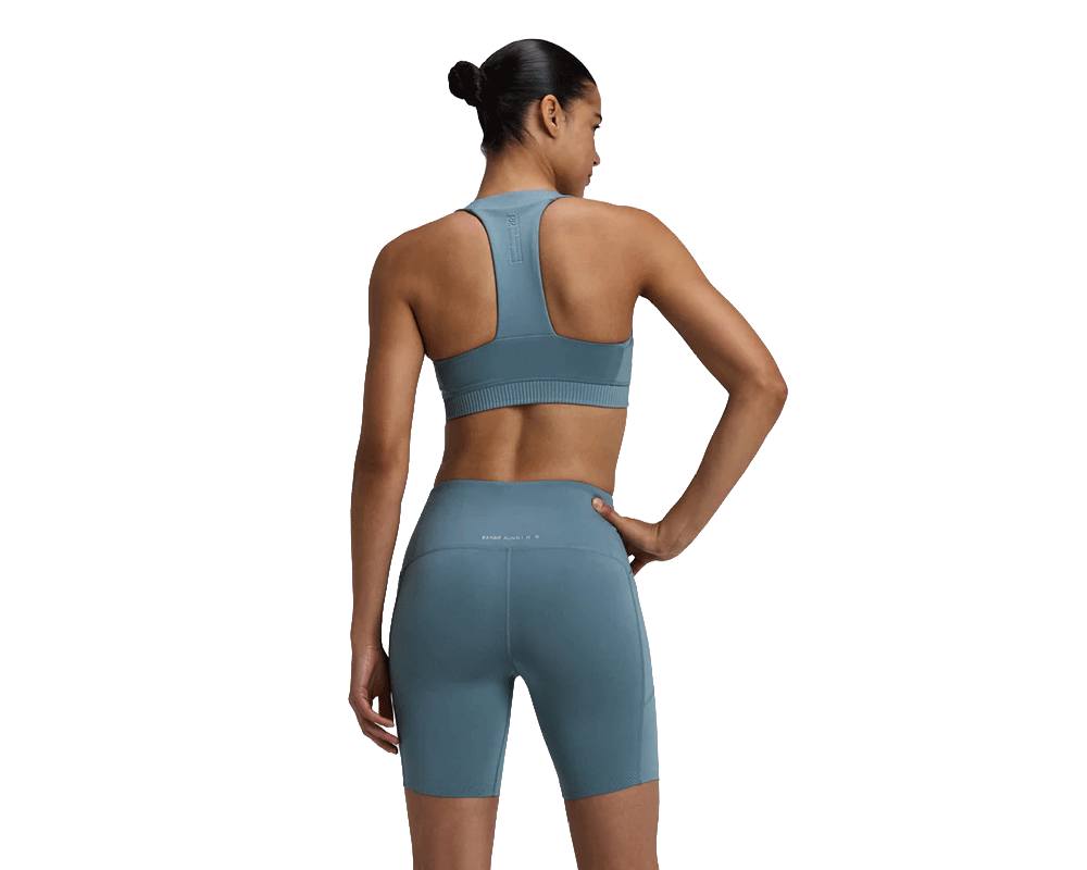 Bandit Stamina-V Square Neck Run Bra Tranquil Blue - Mujer