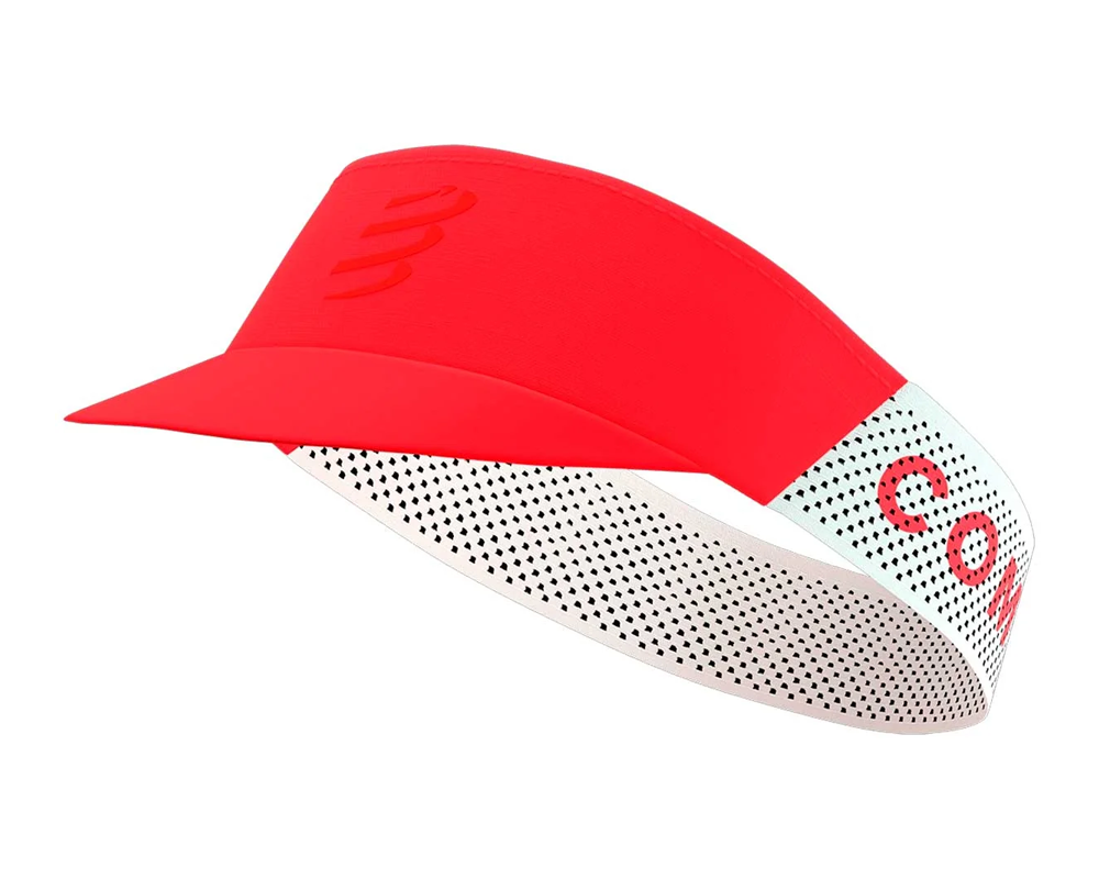 Visera deportiva Compressport Pro Racing Fluo Red Unisex