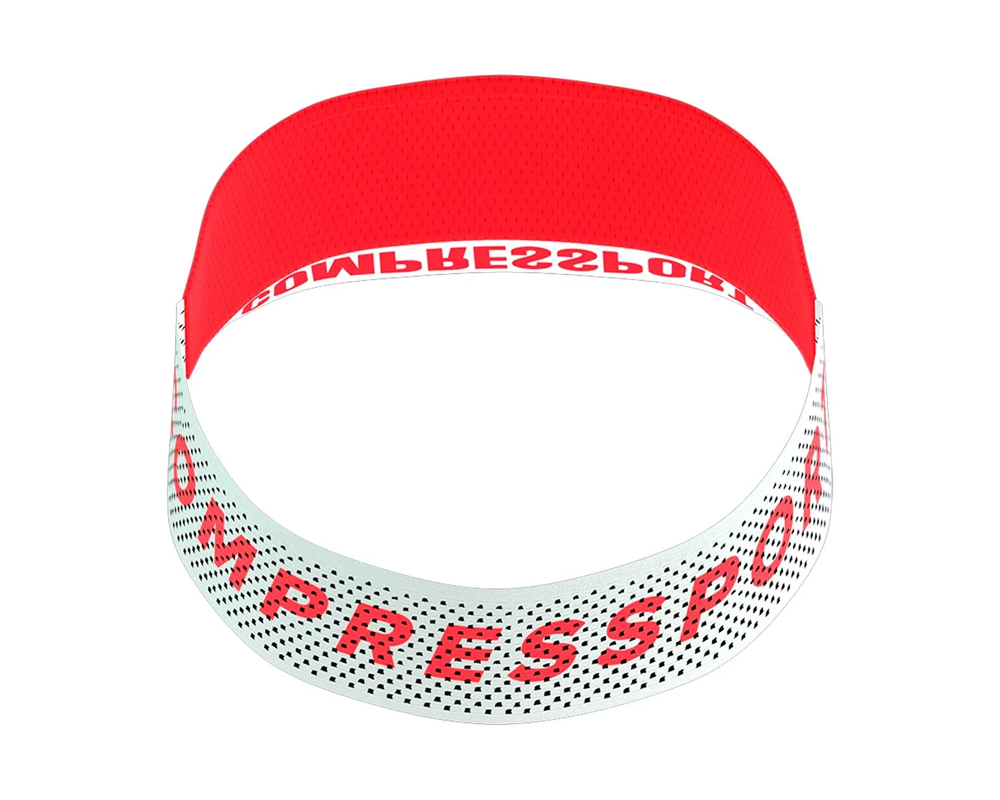 Visera deportiva Compressport Pro Racing Fluo Red Unisex