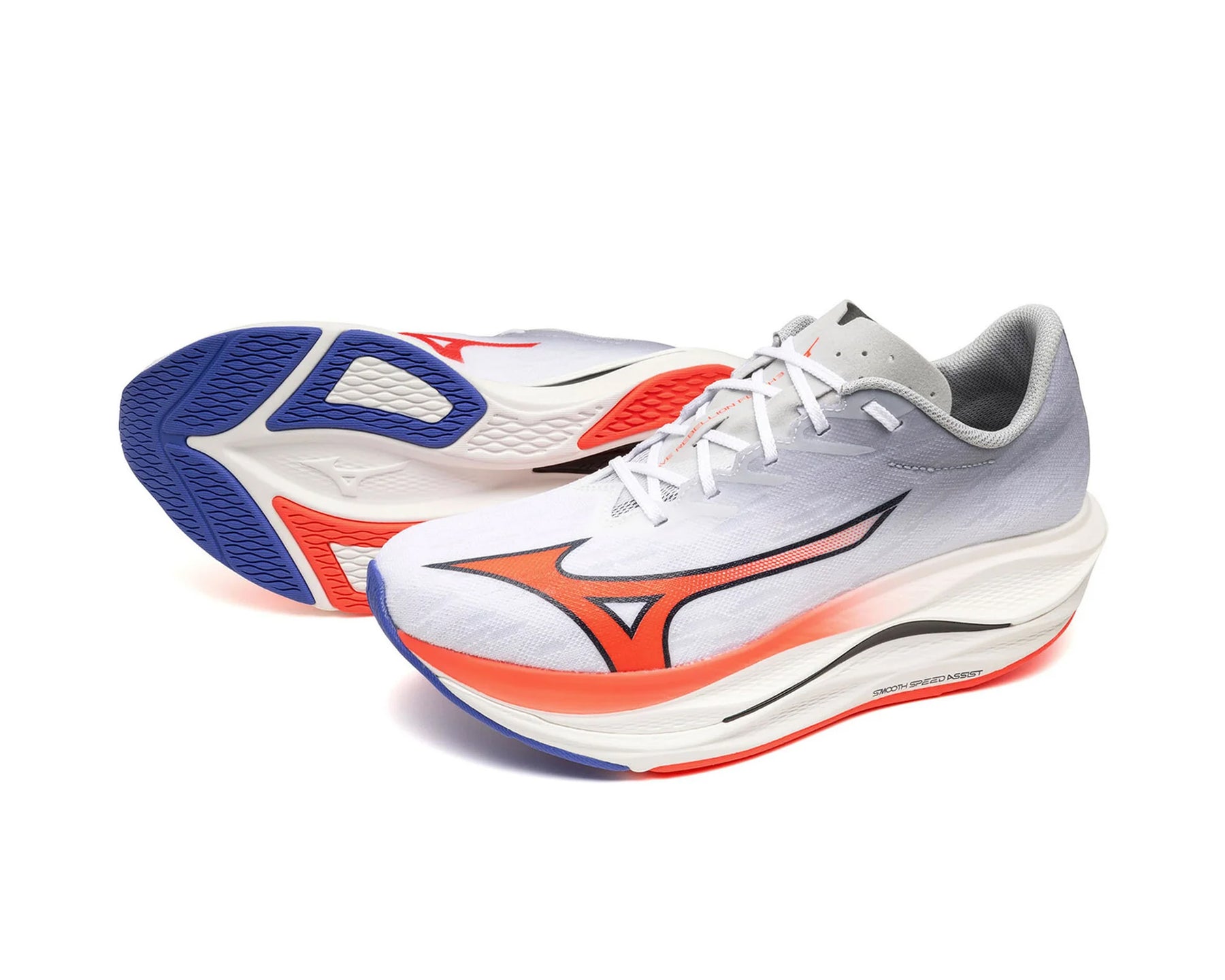 Mizuno Wave Rebellion Flash 3 White Fiery - Men's