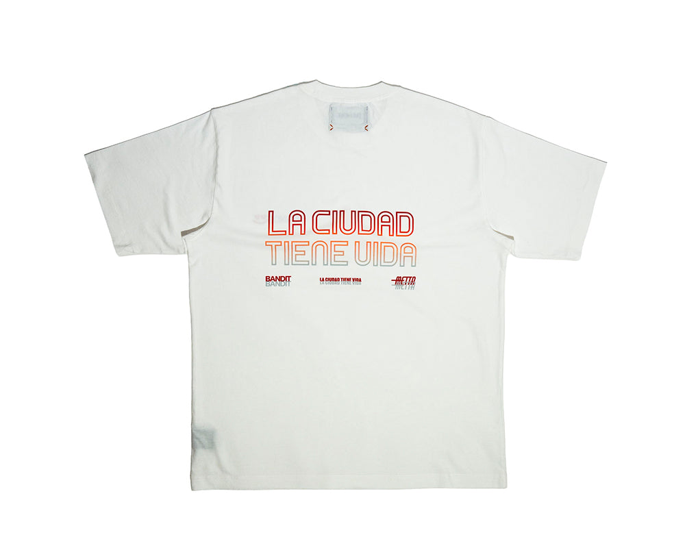 Playera de algodón Bandit x Metta Maratón Ciudad de México 2026