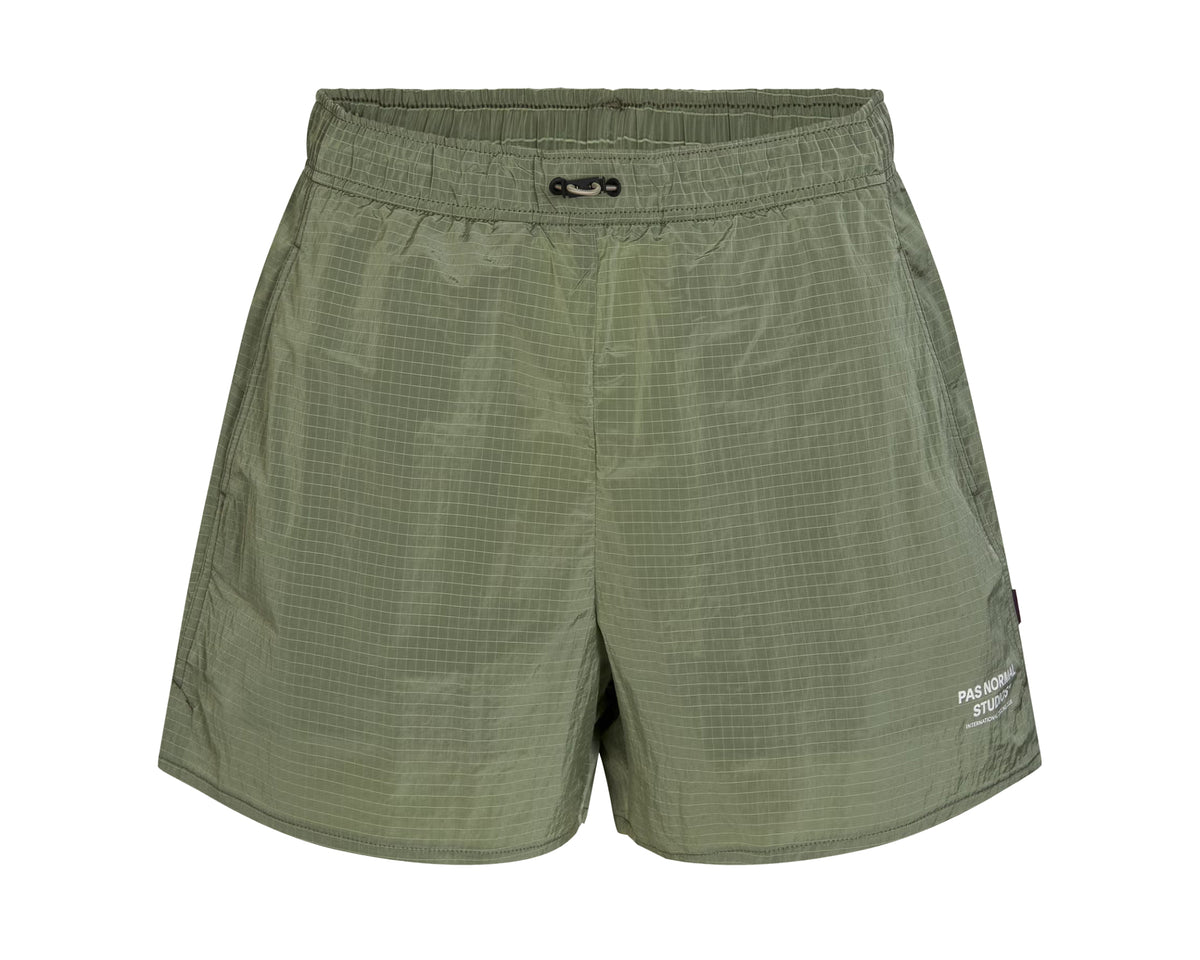 PAS NORMAL STUDIOS Women's Off-Race Ripstop Shorts Army Green