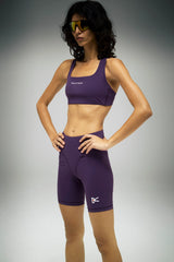 District Vision 7in Pocketed Half Tights Nightshade - Women's