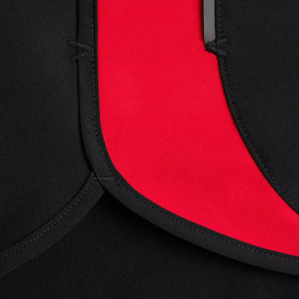 District Vision 2in Paneled Training Short Black/Team Red- Hombre