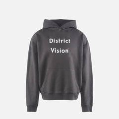 District Vision California Cotton Hoodie Black Wordmark - Unisex